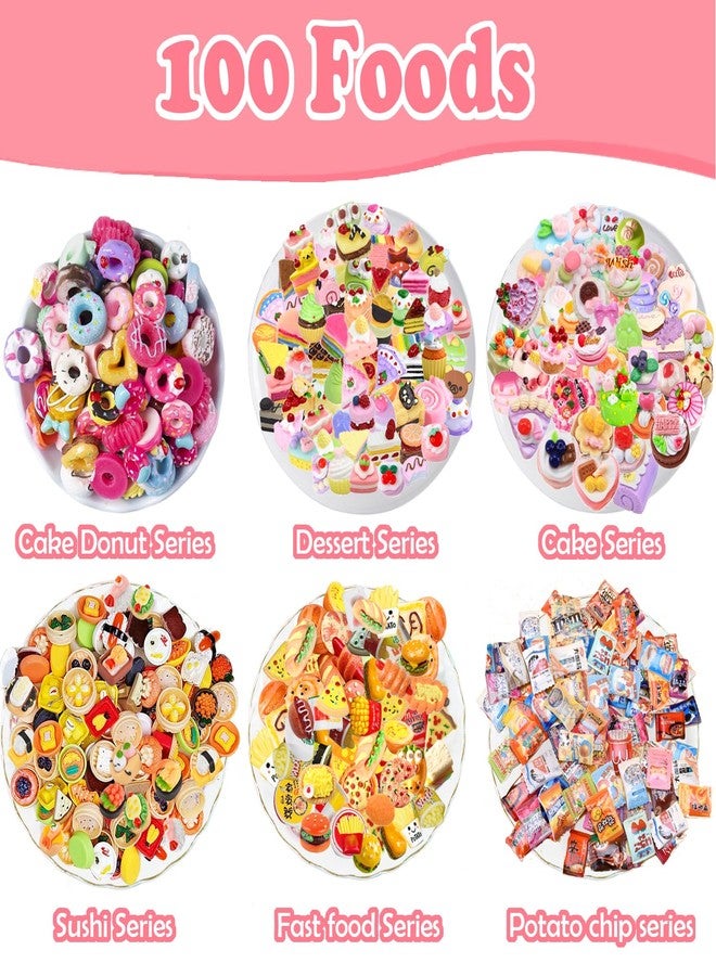 Daniel Axel 150Pcs Miniature Food Drinks Bottles Dollhouse Accessories 1:12 Mini Stuff Things Toy Set Dollhouse Pretend Kitchen Play Game Tiny Baking Hamburger Bread Ice Cream Cake Tableware - Image 3